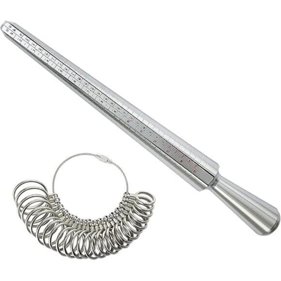 Ring Sizer Measuring Tool Metal Ring Mandrel Ring Gauge 1-13 Size with Half Size - Picture 7 of 7